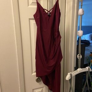 Windsor nylon maroon dress